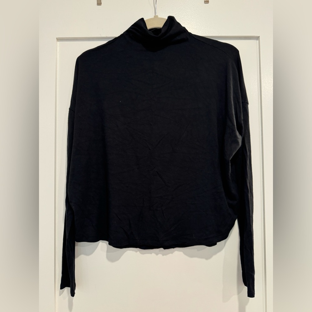 Babaton Classic Black Turtleneck Top